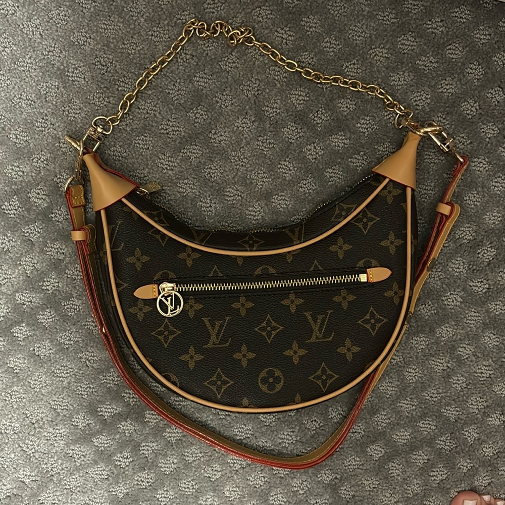 Brown leather bag dupe